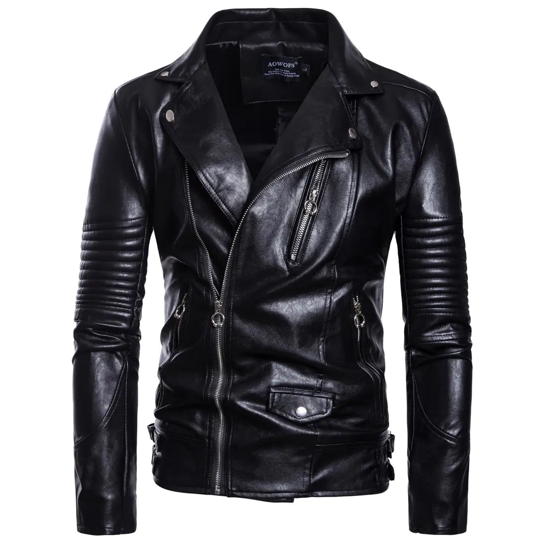 2019 Autumn Winter Plus Size Men's Leather Jacket