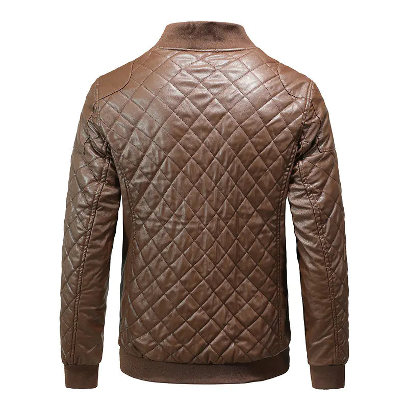 Maxulla Men's PU Leather Jacket - Fashion Streetwear