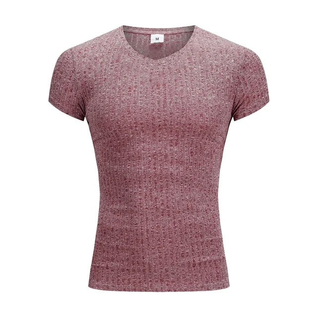 The Alpha Fit™ Mens V Neck Short Sleeve T Shirt