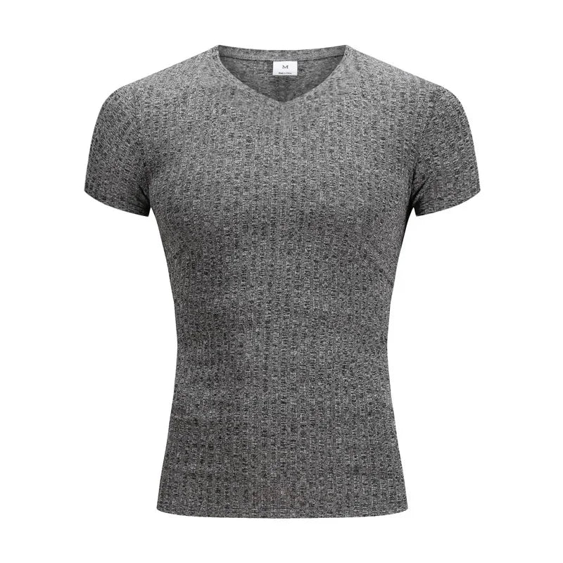 The Alpha Fit™ Mens V Neck Short Sleeve T Shirt