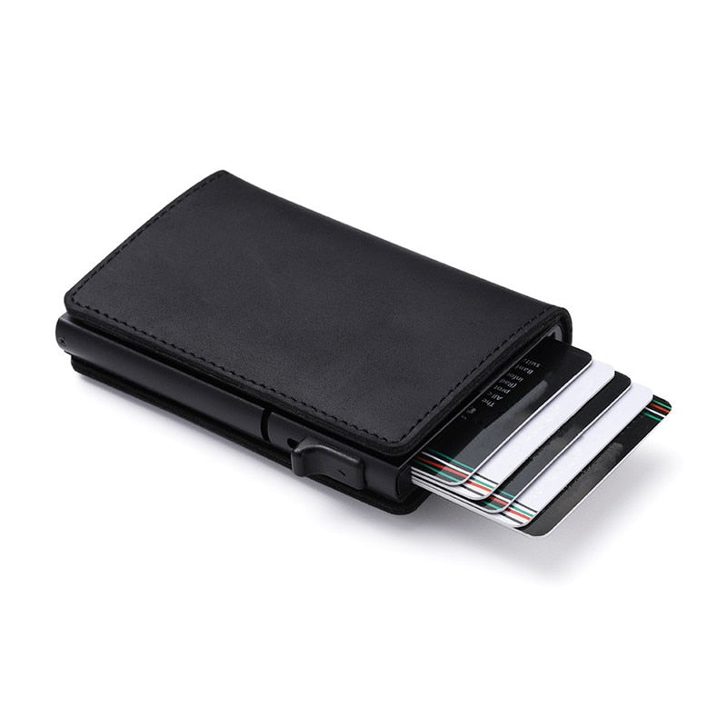 SlimSlide™ AirTag Wallet - Premium Leather